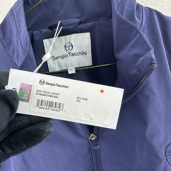 Sergio Tacchini Tracksuit XXL - Nico - Blue Eclipse, Embroidery, New With Tags - Picture 2 of 16